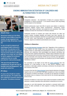 Media Factsheet: Ending immigration detention of children and alternatives to detention